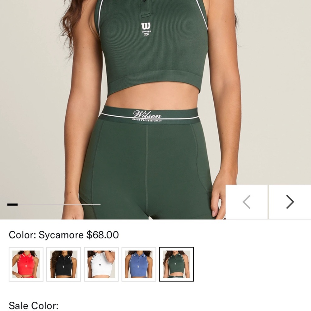 Wilson Sycamore Green Cropped Polo